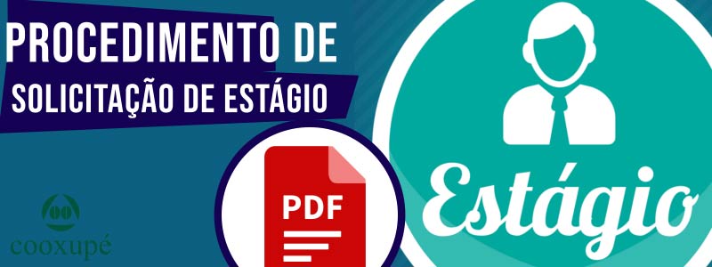 Banner - PROCEDIMENTO DE SOLICITAÇÃO DE ESTÁGIO - NÃO REMUNERADO